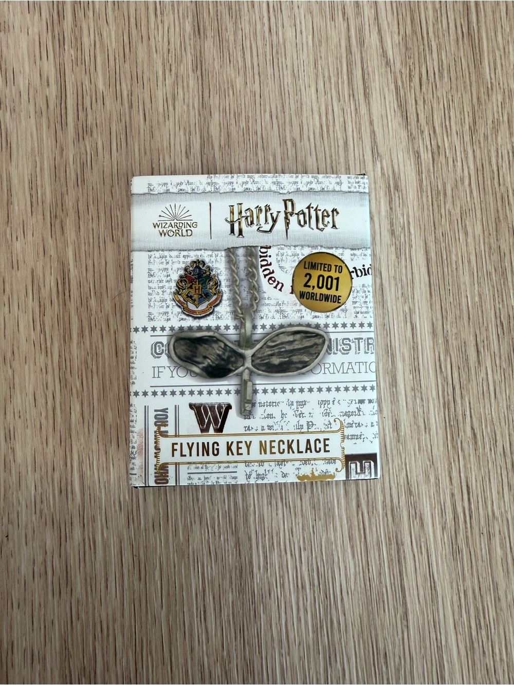 Wizarding World of Harry Potter Flying Key Necklace - Limited Edition